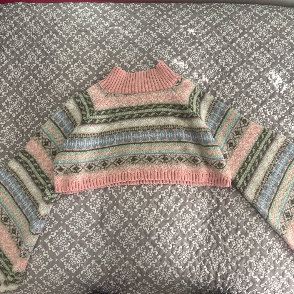 Cozy Multicolor Patterned Sweater
